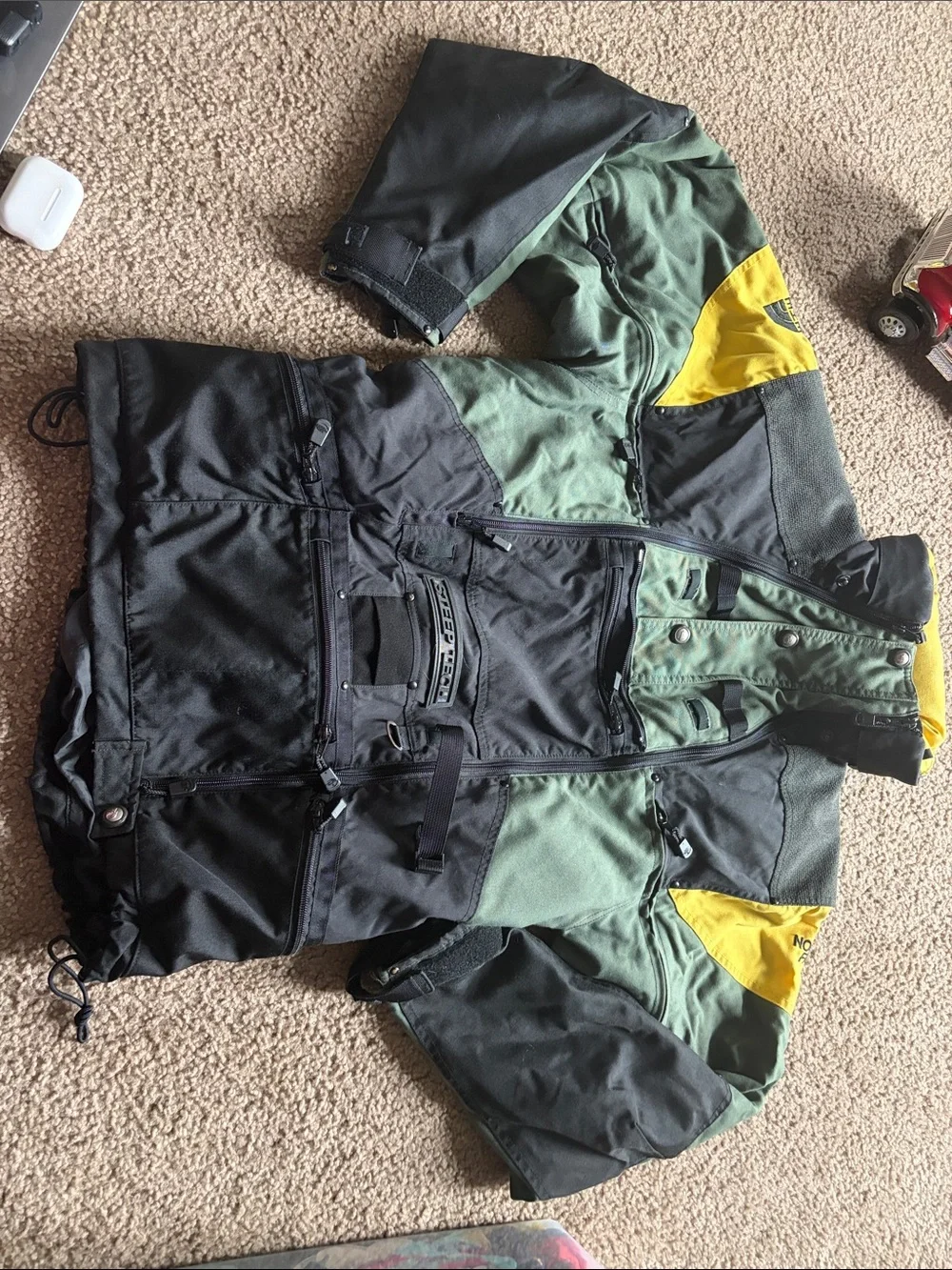 B29 The North Face Steep Tech Scot Schmidt Hooded Jacket Utility Canvas Rare lg